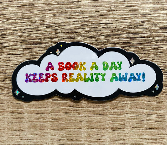 "A Book A Day" Sticker