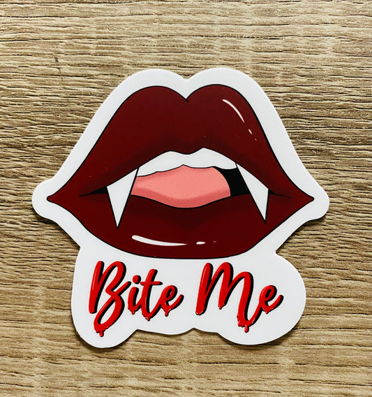 "Bite Me Vampire" Sticker