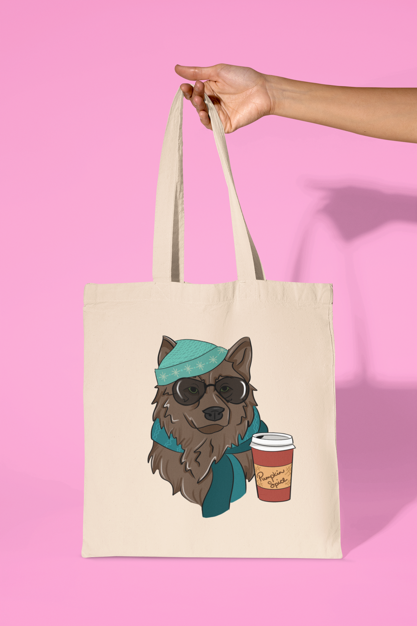"Fall Shifter - Wolf/Raven" Tote Bag