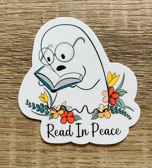 "Read in Peace" Sticker