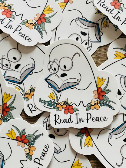 "Read in Peace" Sticker