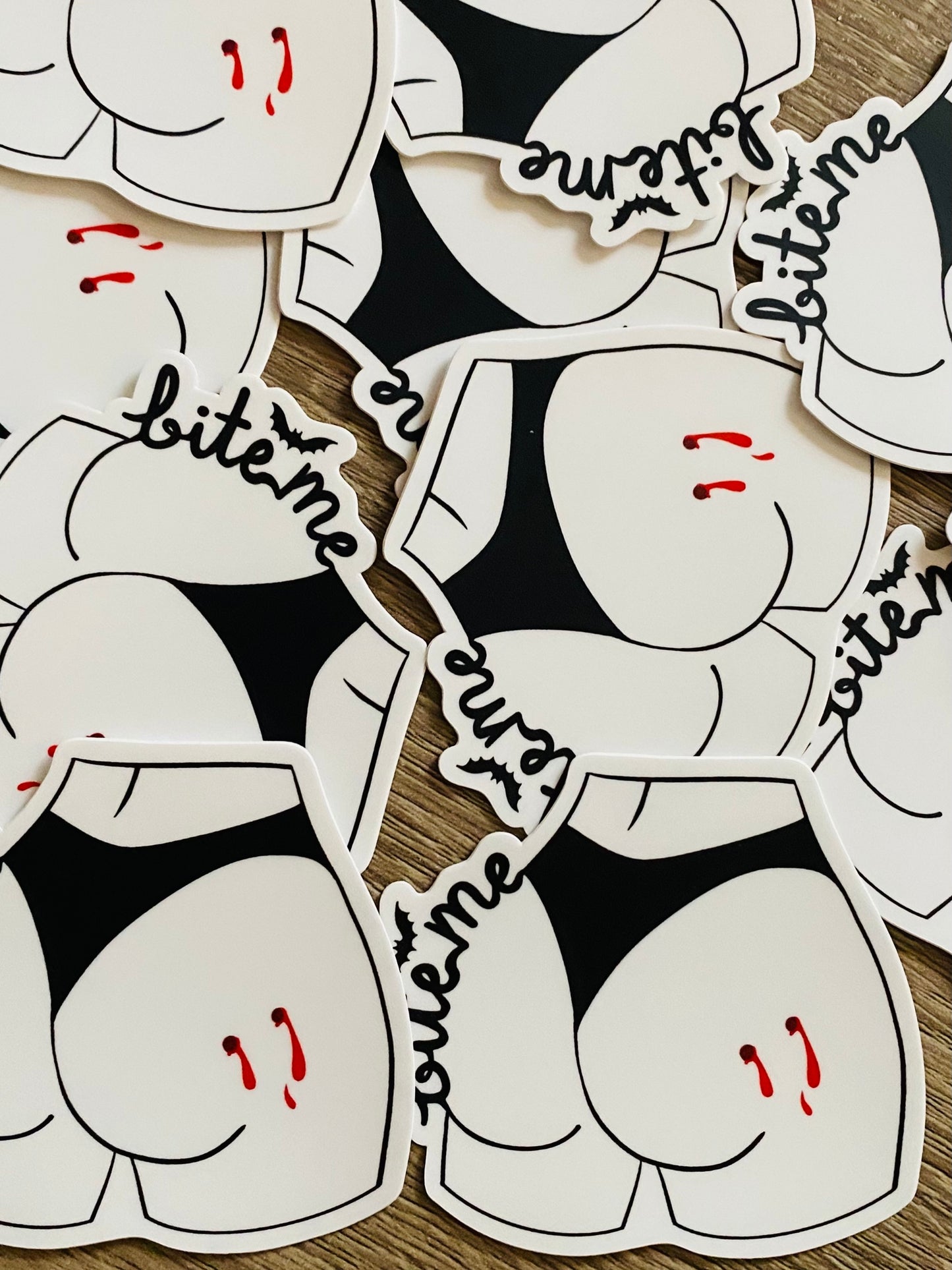 "Bite Me Booty" Sticker